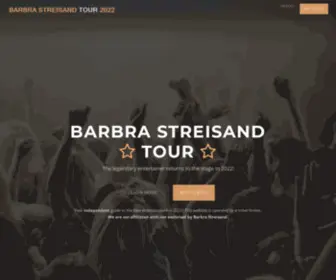 Barbrastreisandtour2021.com(Barbra Streisand) Screenshot