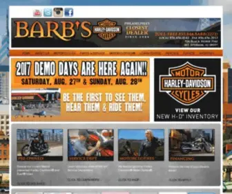 BarbsHD.com(Used harley davidson motorcycles) Screenshot