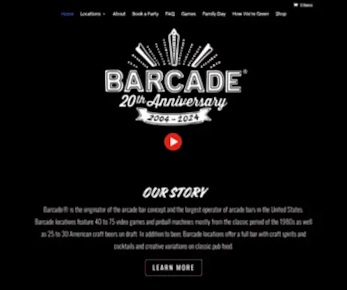 Barcadebrooklyn.com(Barcade®) Screenshot