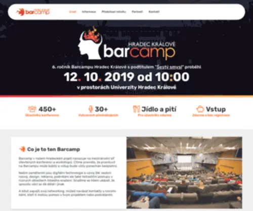Barcamphradec.cz(Hlavní stránka) Screenshot