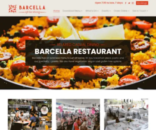 Barcella.com.au(Barcella Cafe & Restaurant) Screenshot