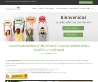 Barcelona-Sprachschule.de(Academia de idiomas en Barcelona) Screenshot