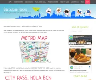 Barcelonahacks.com(Barcelona Travel Guide with Local Experts) Screenshot