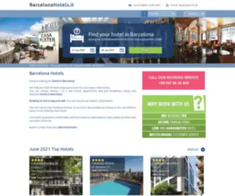 Barcelonahotels.it(Barcelona Hotels) Screenshot