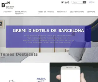 Barcelonahotels.org(Gremi Hotels Barcelona) Screenshot