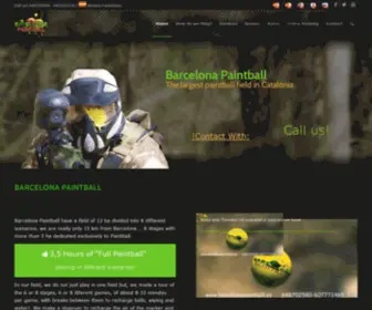 Barcelonapaintball.com(Barcelone Paintball) Screenshot