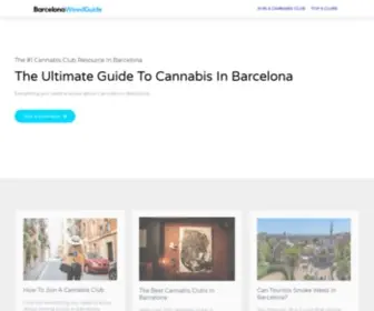 Barcelonaweedguide.com(Barcelona Weed Guide) Screenshot