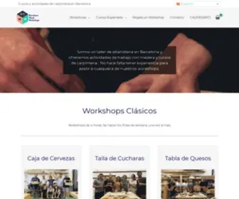 Barcelonawoodworkshops.com(Cursos de carpintería en Barcelona) Screenshot