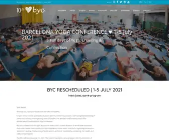 Barcelonayogaconference.cat(10th Barcelona Yoga Conference ♥ 1) Screenshot