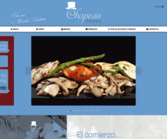 Barchapeau.com(Restaurante Chapeau en Alicante) Screenshot