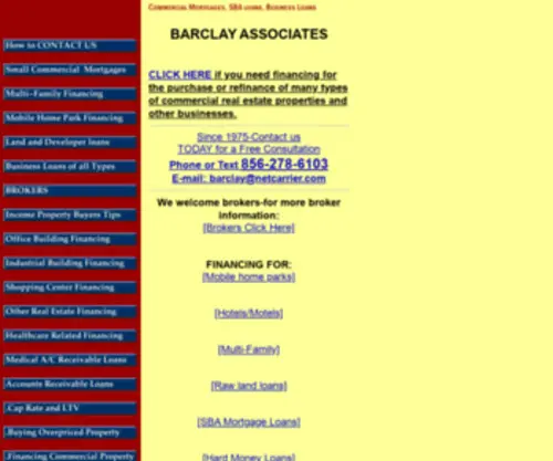 Barclayassociates.com(Commercial Mortgages) Screenshot