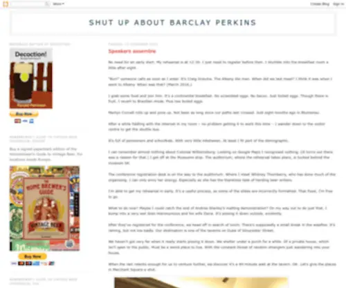 Barclayperkins.blogspot.com(Shut up about Barclay Perkins) Screenshot