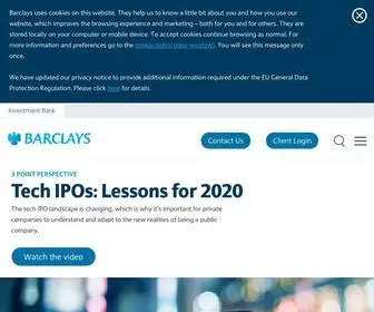 Barclays.com(Barclays Corporate Communications) Screenshot