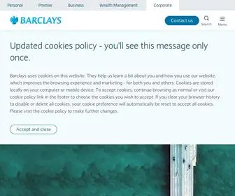 Barclayscorporate.com(Barclays Corporate Banking) Screenshot