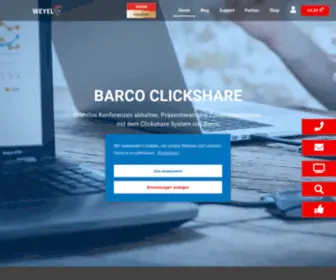 Barco-Clickshare.de(Barco ClickShare) Screenshot