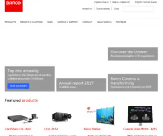 Barco.be(Inspired sight and sharing solutions) Screenshot