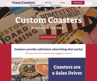 Barcoaster-USA.com(Texas Coasters) Screenshot