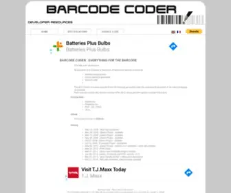 Barcode-Coder.com(Barcode coder) Screenshot