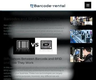 Barcode-Rental.com(Barcodes and RFID Technologies) Screenshot