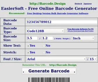 Barcode.design(Free Online Barcode Generator) Screenshot