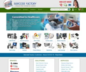 Barcodefactory.com(Barcode Printers) Screenshot