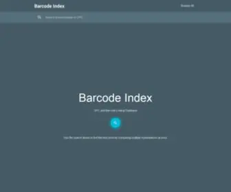 Barcodeindex.com(Barcode Index) Screenshot