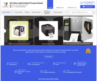 Barcodelabelprinter.co.in(Product Labels and Software Manufacturer) Screenshot