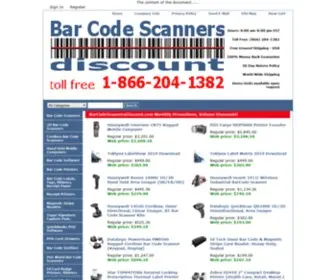 Barcodescannersdiscount.com(Bar Code Scanners Discount POS & Auto Id Solution Provider) Screenshot