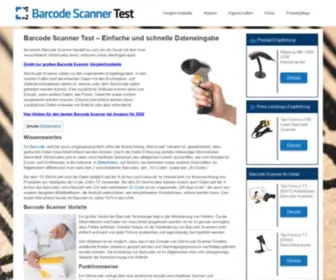 Barcodescannertest.com(Die besten Strichcode Scanner) Screenshot