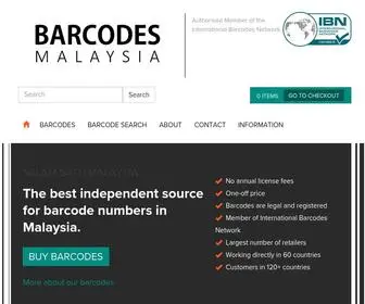 Barcodesmalaysia.com(Retail Barcodes Numbers) Screenshot