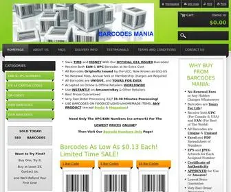 Barcodesmania.com(Barcodes Mania) Screenshot