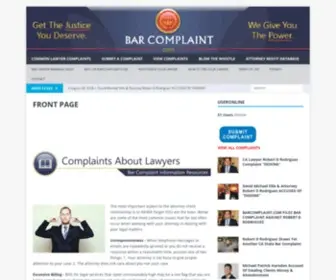 Barcomplaint.com(The most important aspect to the attorney client relationship) Screenshot
