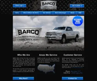 Barcorentatruck.com(Barco Rent) Screenshot