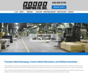 Barcostamping.com(Precision Metal Stampings and Custom Metal Fabrications) Screenshot