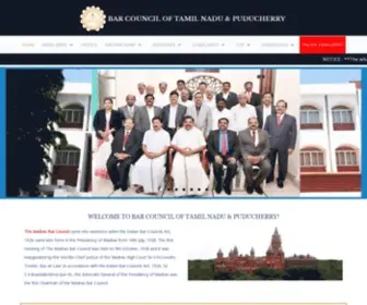 Barcounciloftamilnadupuducherry.org(Bar Council of Tamilnadu and Puducherry) Screenshot