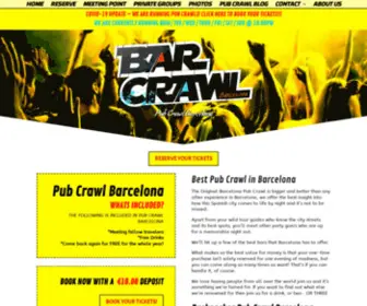 Barcrawlbarcelona.com(Pub Crawl Barcelona (Best Nightlife AwardNo1 Party in Barcelona) Screenshot