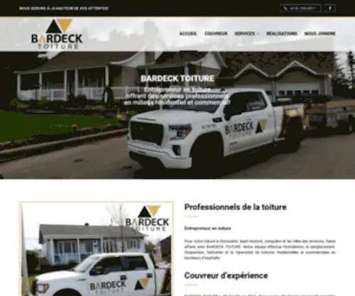 Bardecktoiture.com(Entreprise de construction) Screenshot