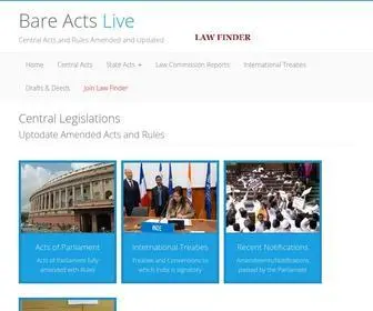 Bareactslive.com(Bare Acts) Screenshot