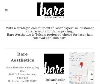 Bareaestheticsoftulsa.com(Tulsa Laser Hair Removal) Screenshot