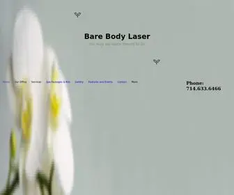 Barebodylaser.net(Bare Body Laser hair removal in orange CA) Screenshot