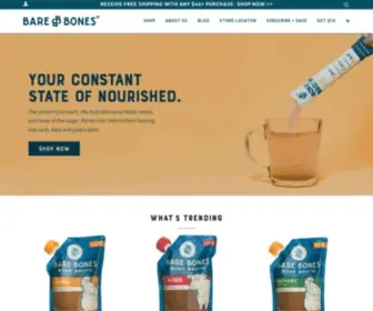 Barebonesbroth.com(Bare Bones bone broth) Screenshot