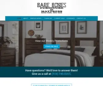 Barebonesfurn.com(Bare Bones Furniture & Mattress) Screenshot