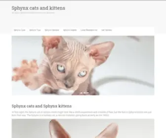 Barecatssphynx.com(Sphynx cats and Sphynx kittens) Screenshot