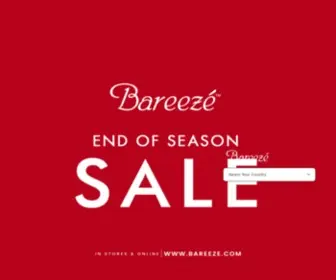 Bareeze.com(Bareeze Official Online Store) Screenshot