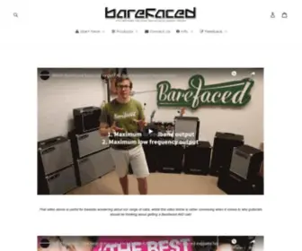 Barefacedaudio.com(Barefaced Audio Loudspeakers Barefaced Bass) Screenshot