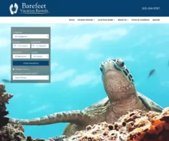 Barefeetrentals.com(Vacation Rentals Key Largo) Screenshot