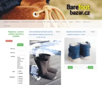 Barefootbazar.cz(Barefoot bazar) Screenshot