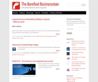 Barefootbusinessman.net(The Barefoot Businessman) Screenshot