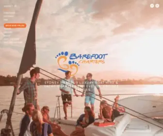 Barefootcharters.com.au(Barefoot Charters on Sydney Harbour) Screenshot