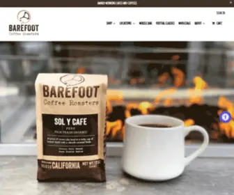 Barefootcoffee.com(Barefoot Coffee Roasters) Screenshot